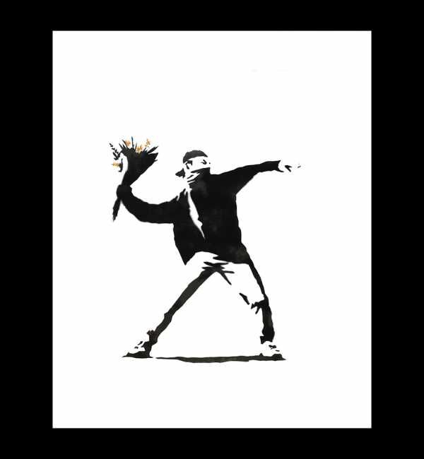 Plakaty Banksy, Flower Thrower