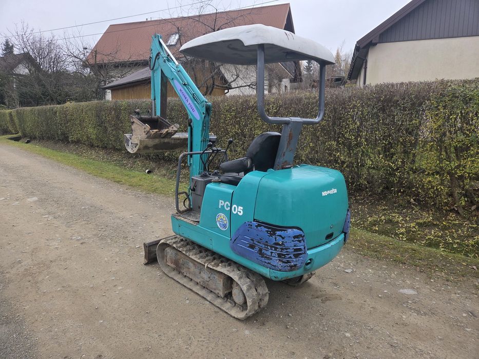 Minikoparka Komatsu PC05 Waga 1.5 t.#nie.kubota.cat.jcb.yanmar.terex##