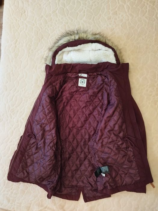 Нова жіноча осіння куртка парка H&M розмір С, бордо, стильна,молодіжна