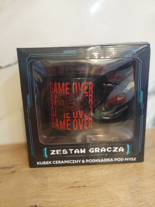 Kubek gracza nowy podkładka pod myszkę gamę over prezent gracza