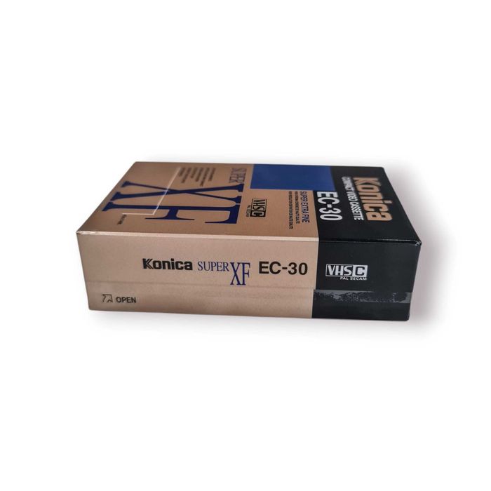 Cassete de Vídeo VHSC Konica Super XF EC-30 — Nova e Selada