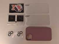 Y130 Zestaw Ochronny Tocol do iPhone 13 Szkło Etui Różowe Nowy