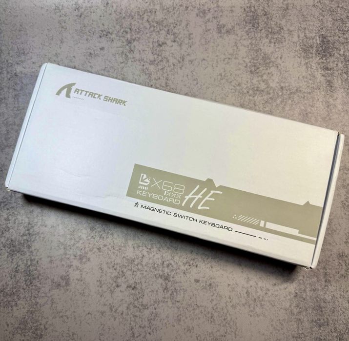 Механічна клавіатура Attack Shark X68 HE — магнітні свічі RGB підсвітк