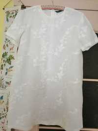 Сукня Zara льон з вишивкою