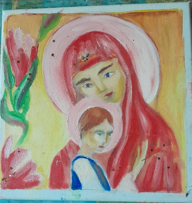 Картина Икона Матери Божьей