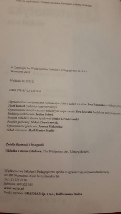 Matematyka wokol nas 3 zbior zadan