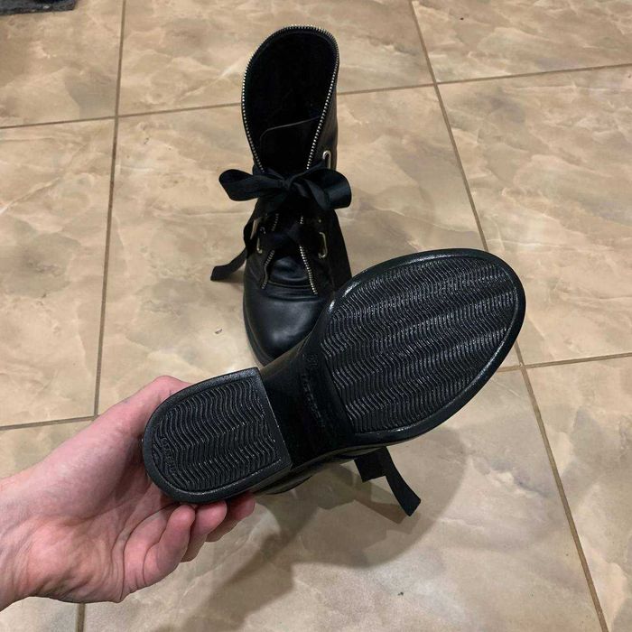 Шкіряні черевики на каблуку / Демосезон / Жіноче взуття