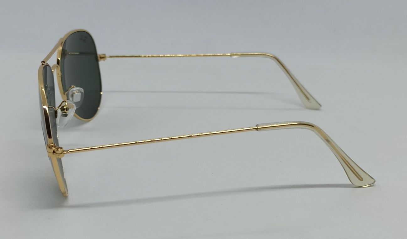 Ray Ban очки капли унисекс линзы стекло черные и коричневые в металле