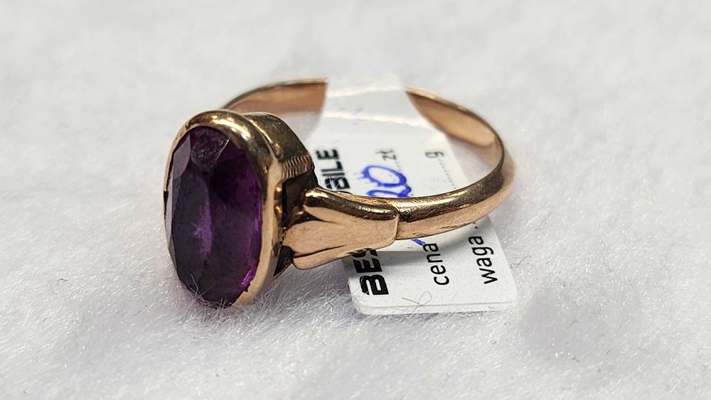 PIĘKNY ZŁOTY PIERŚCIONEK P.585 W. 4G R.15 Best Mobile Lombard