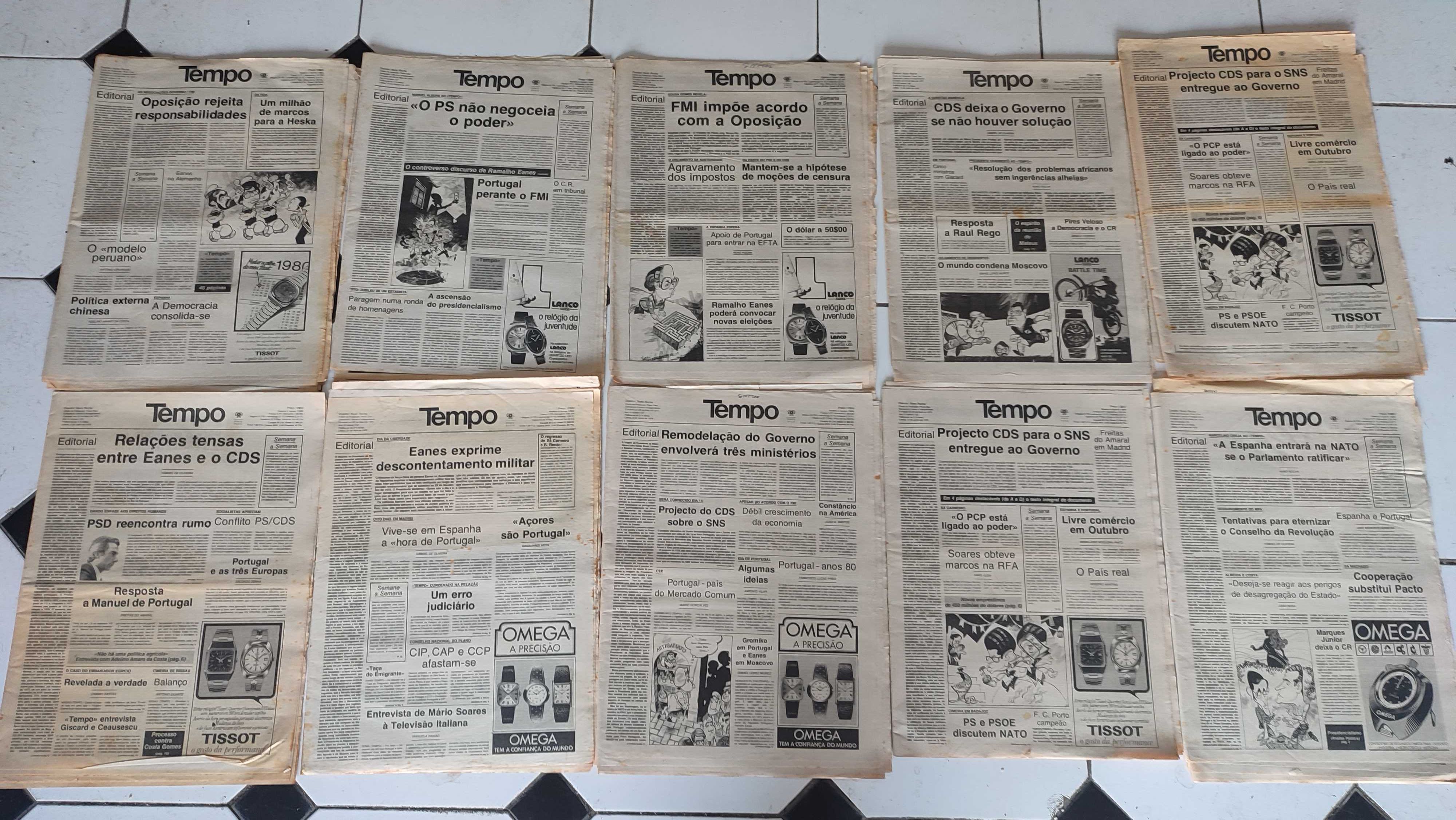 54 Jornais Tempo - Anos 70 e 80