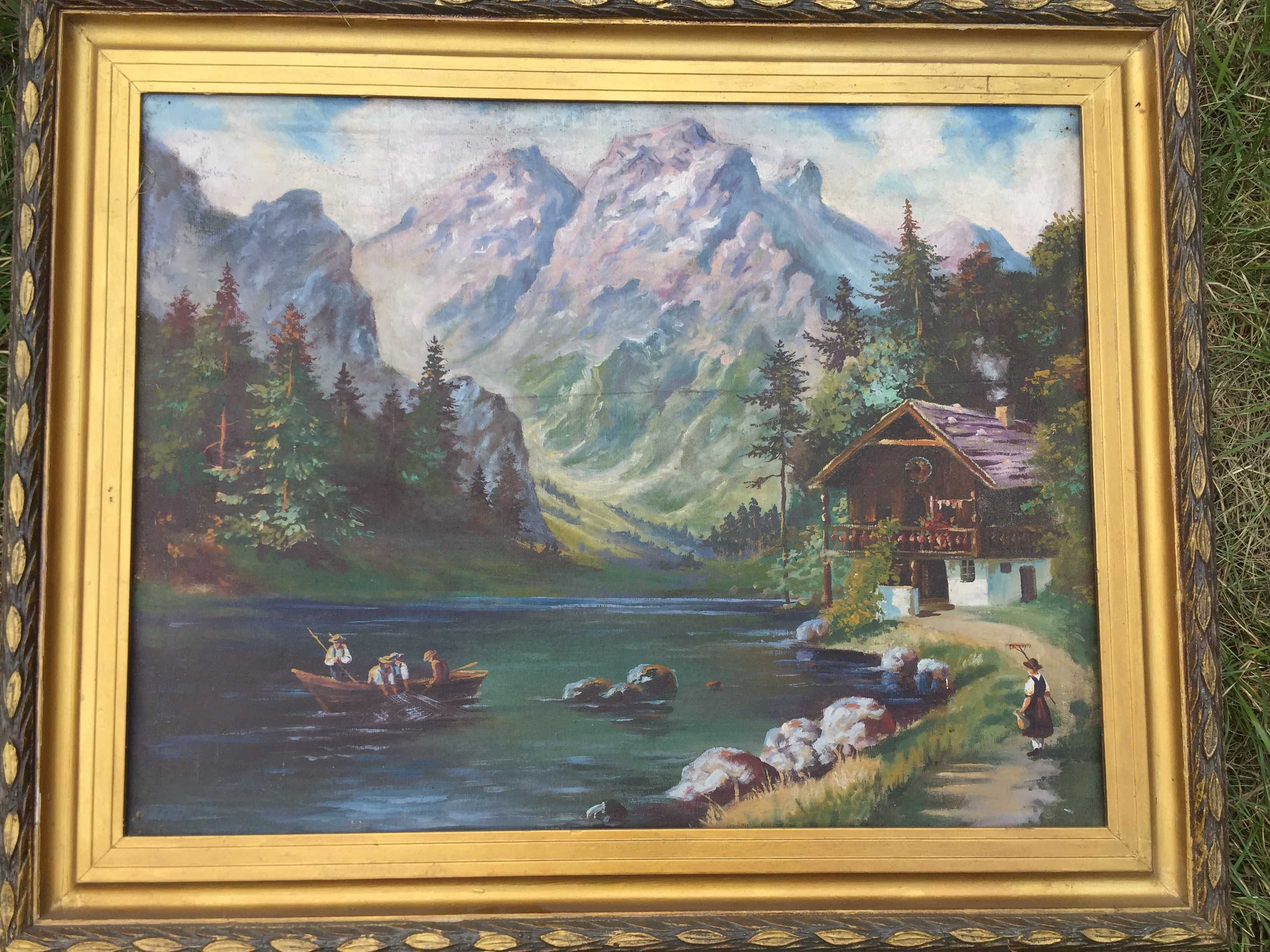 Картина невідомого митця: Альпійський пейзаж.