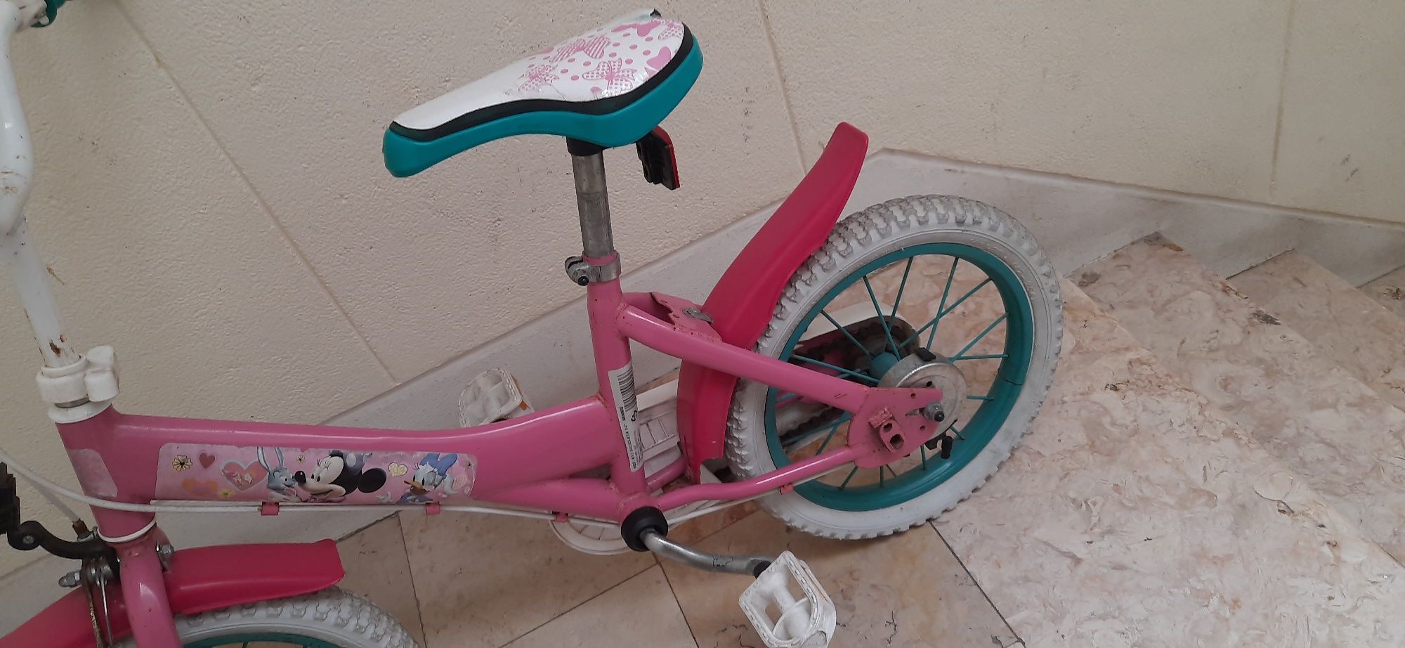 Bicicleta  Minnie de criança dos 4-6 anos roda 14"