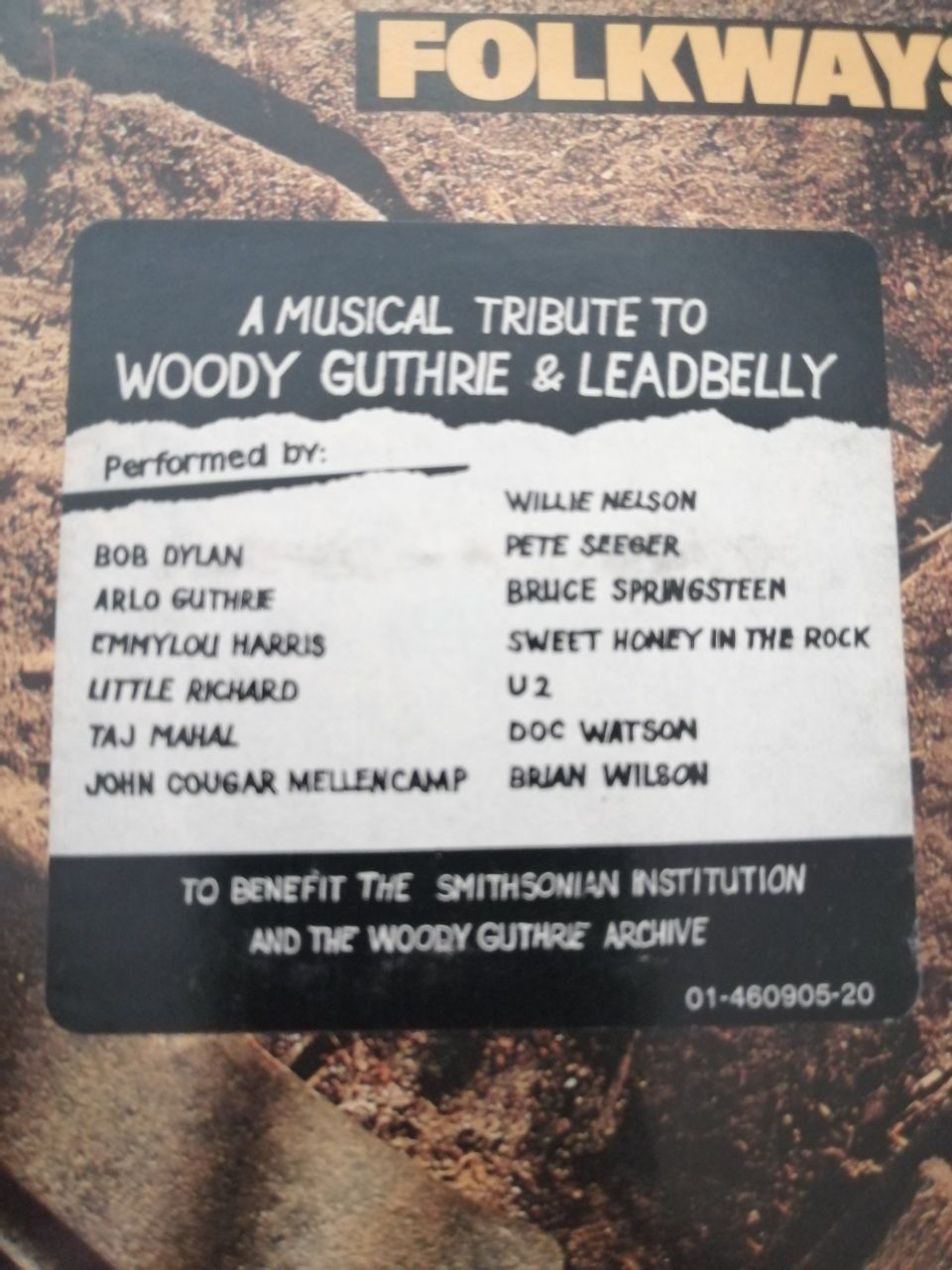 A Tribute to Woody Guthrie LP EX