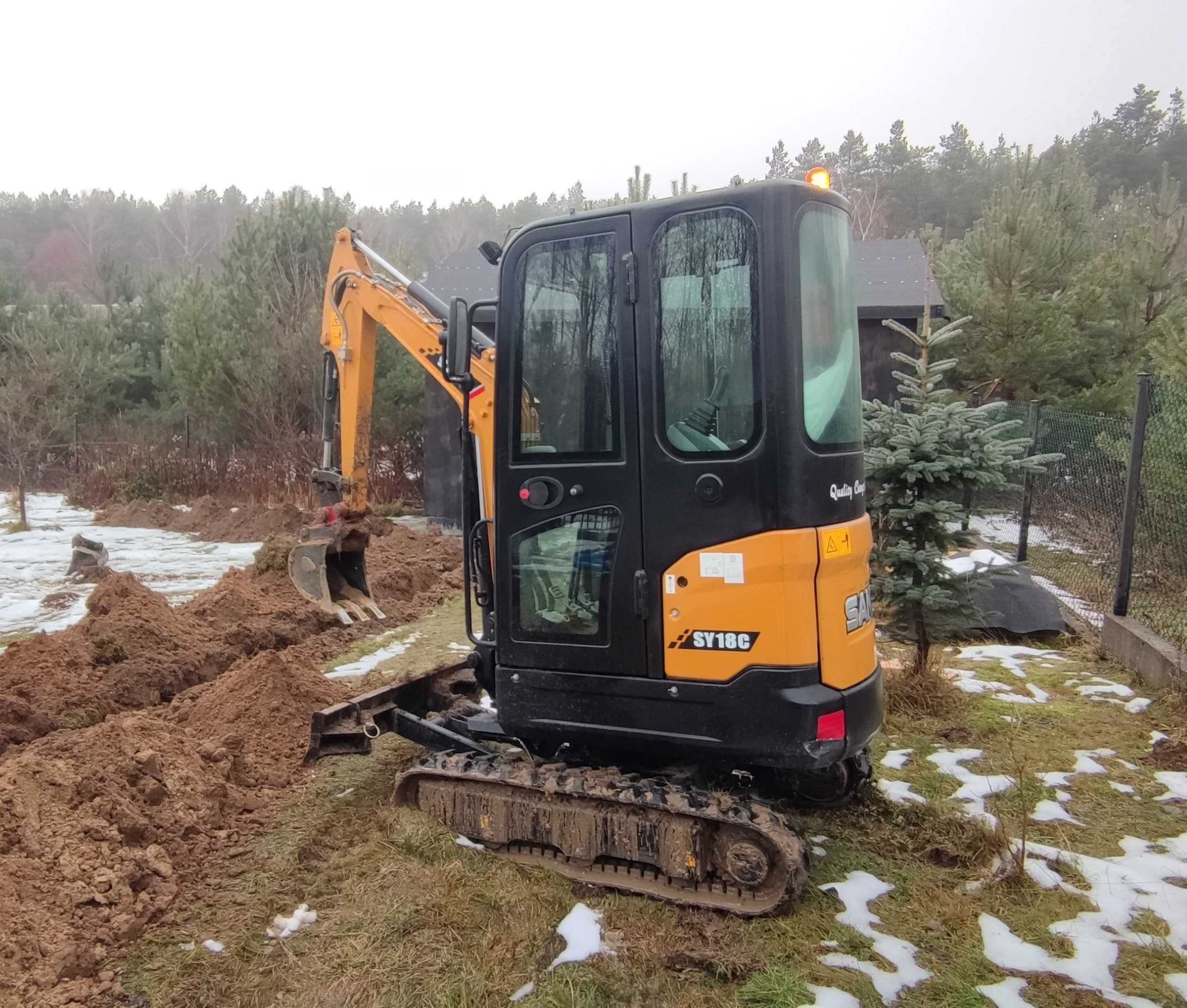 Usługi Minikoparka Koparką Termin DZIŚ/JUTRO Piaseczno 50km +