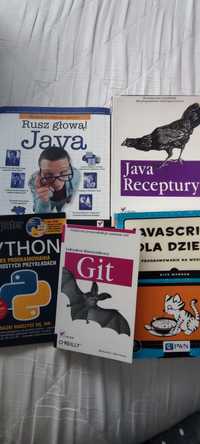 Rusz głową Java, Java receptury, Phyton kurs programowania, JavaScript