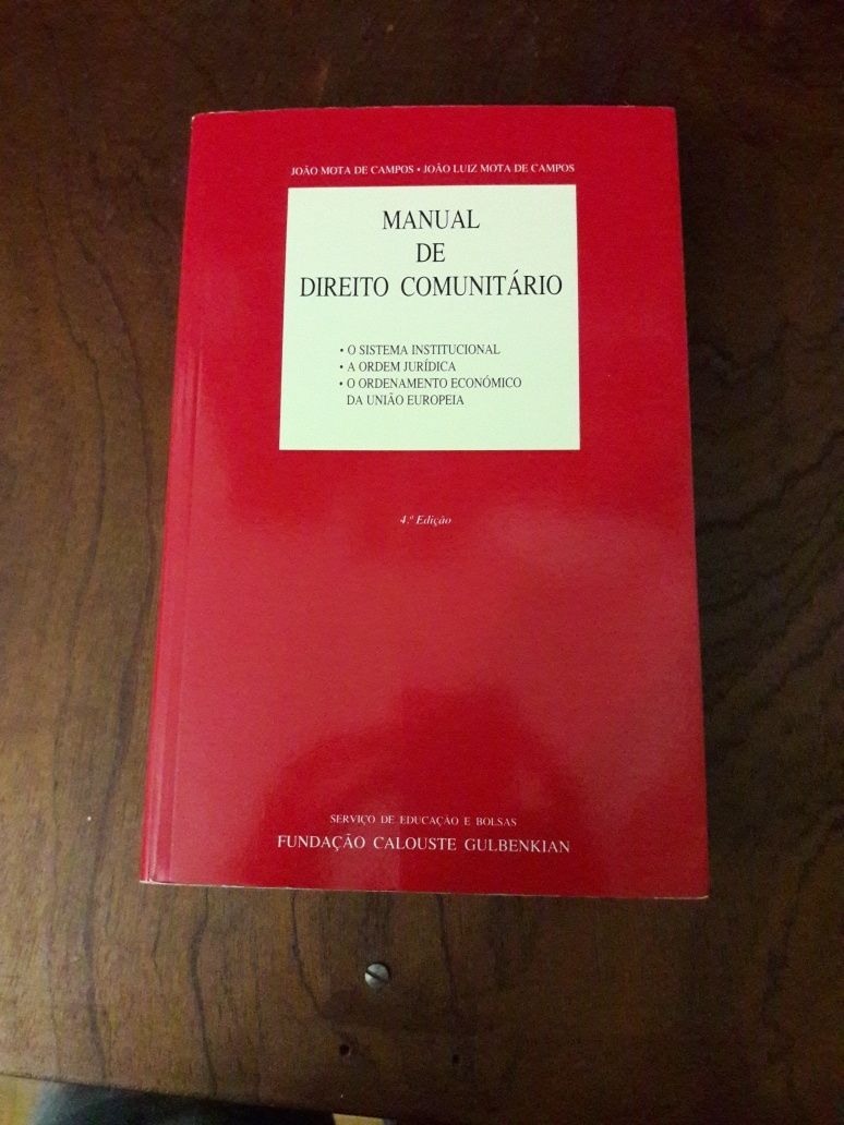 Manual de Direito Comunitário