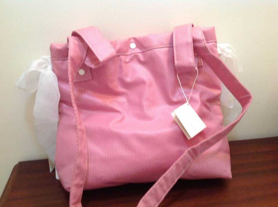 Saco para fraldas rosa  38x31x10 cm Nunca usado