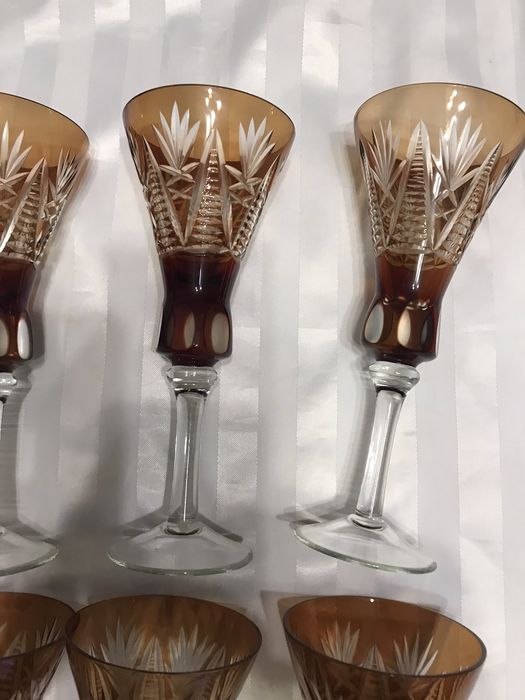 Бокалы для вина цветное стекло