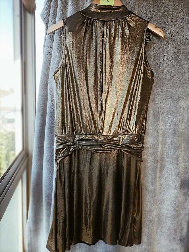 Vestido de cerimónia dourado