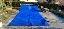 Solarna folia bombelkowa  wraz z rolerem .
