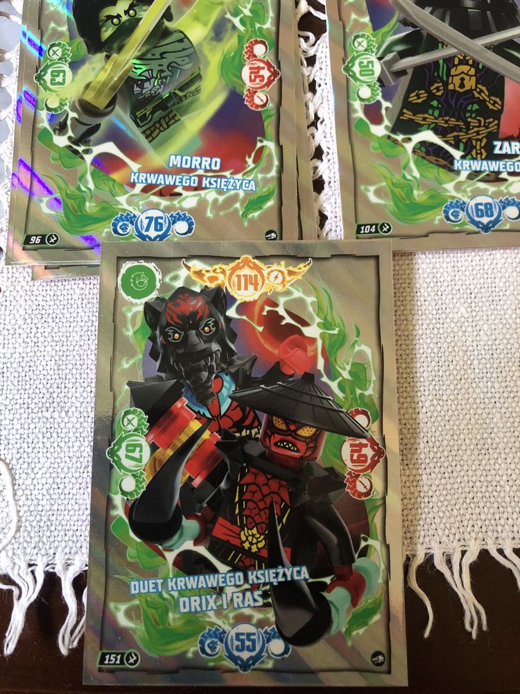 Lego Ninjago seria 10 karty komiksowe i krwawego księżyca