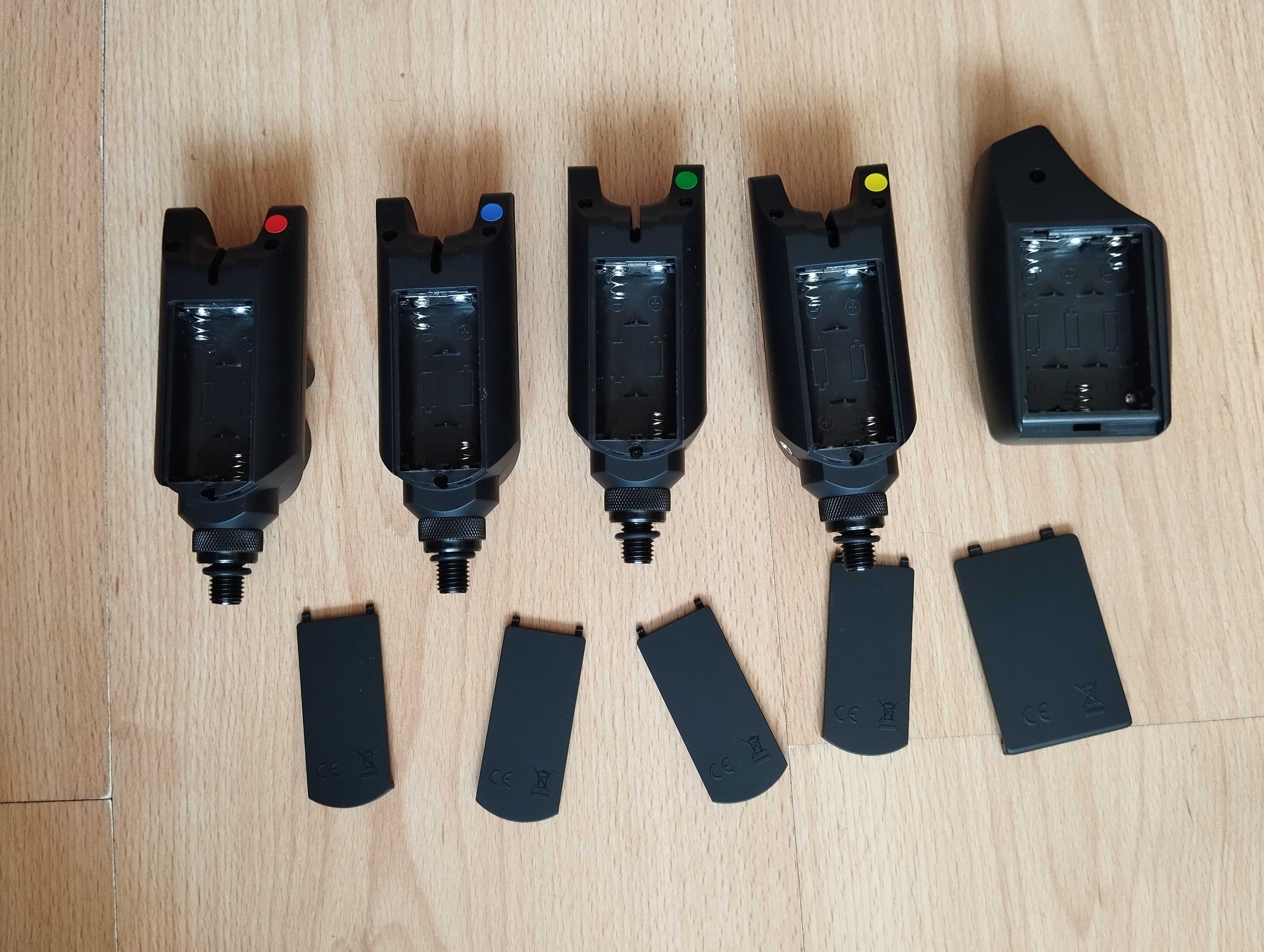 Elektroniczny sygnalizator brań 4+1 centralka HIRISI S6 bateria AAA