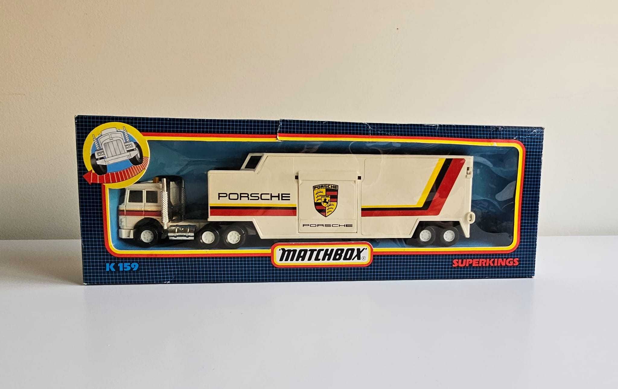Matchbox Superkings K159 Camião Assistência e miniatura Porsche