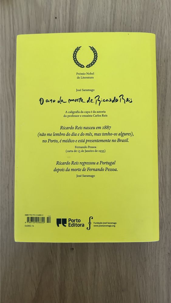 Livro Dono da Morte de Ricardo Reis