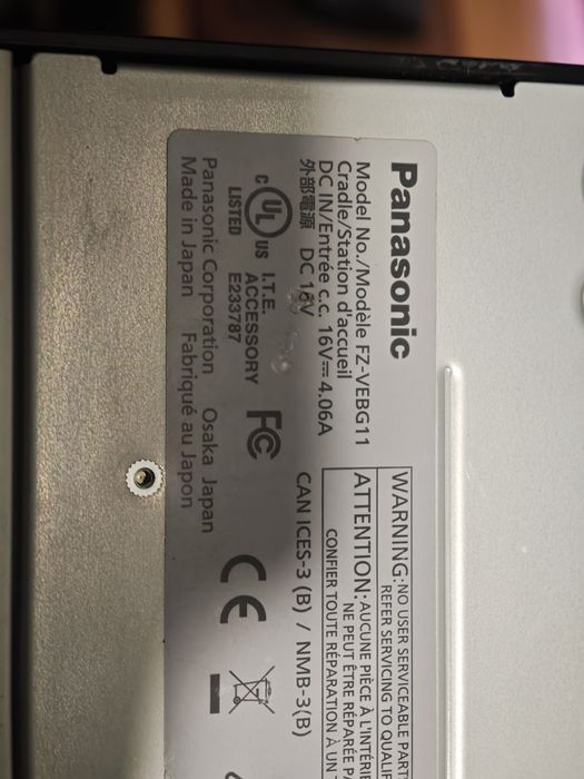 док-станції Panasonic FZ-VEBG11 для Toughpad FZ-G1