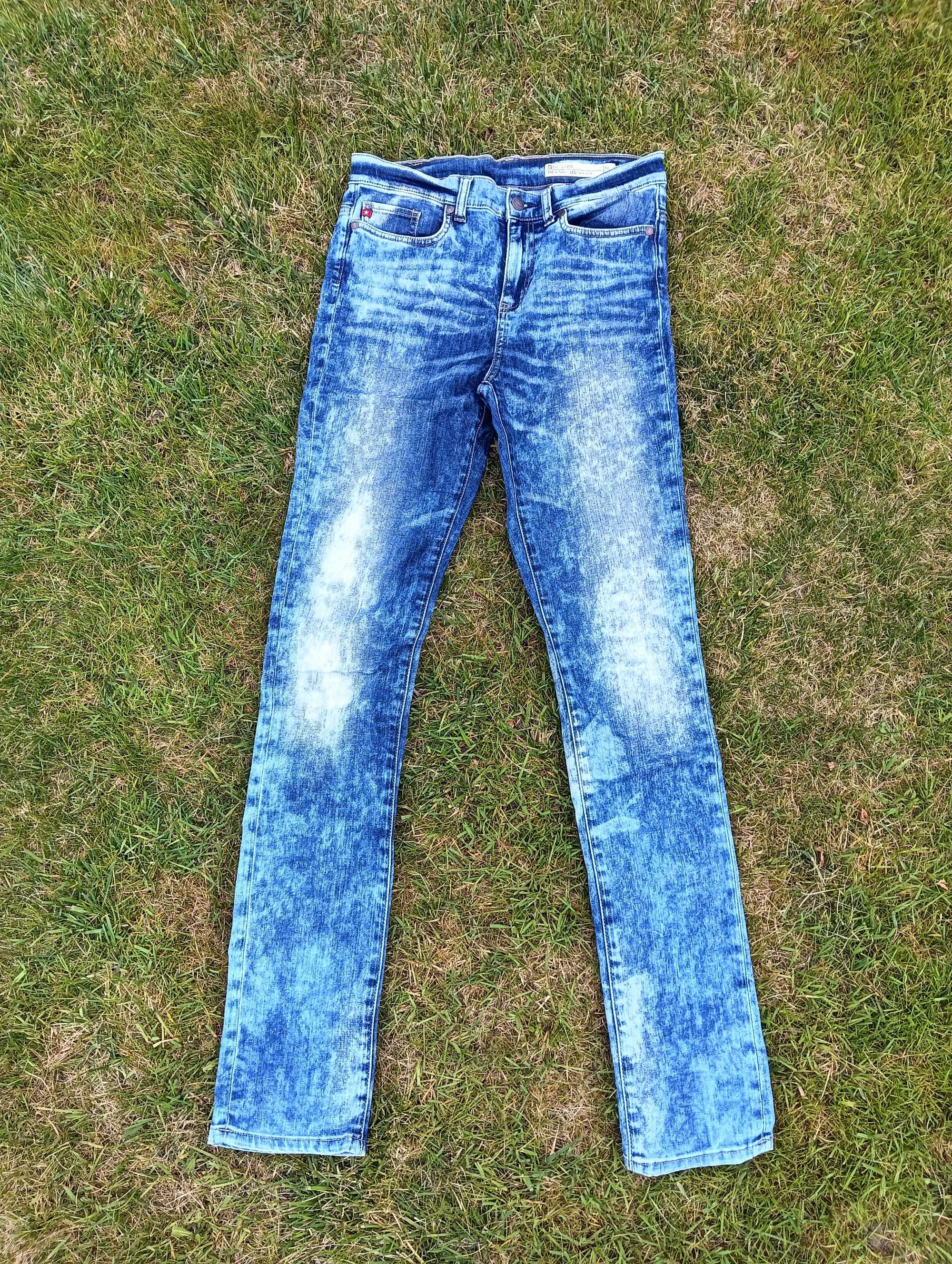 Niebieskie damskie spodnie rurki Jeansy Big Star Fit Skinny 30 casual