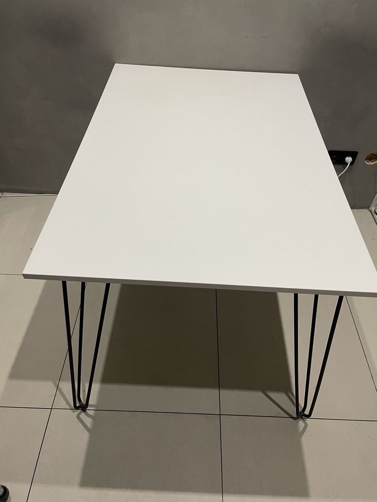 Стол, стіл, білий 120*80