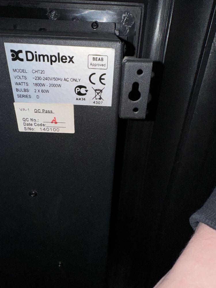 Камін с обігрівом dimplex CHT 20