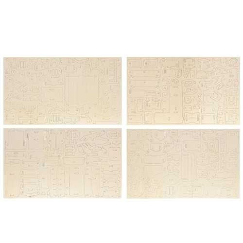 Zestaw mebelków drewnianych dla lalek 34 el. 23542