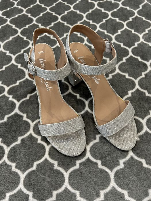 Sandały buty letnie szpilki na obcasie słupku nowe new look roz 38/39