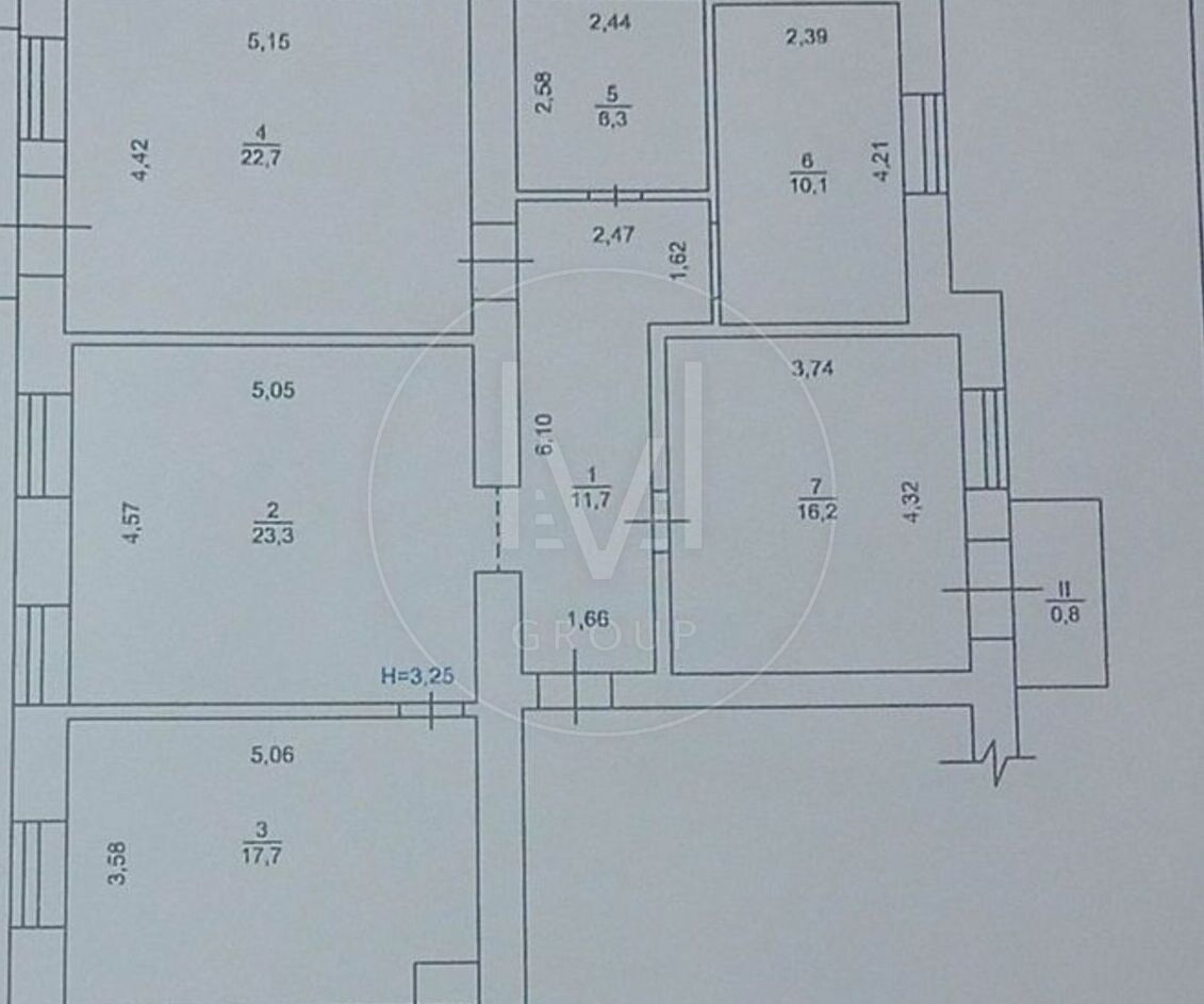 Продам 4х кім.кв.110м2 Цетр вул.Обсерваторна 5.Сталінка