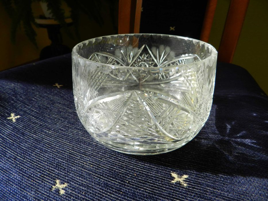 Kryształowa misa, salaterka  PRL