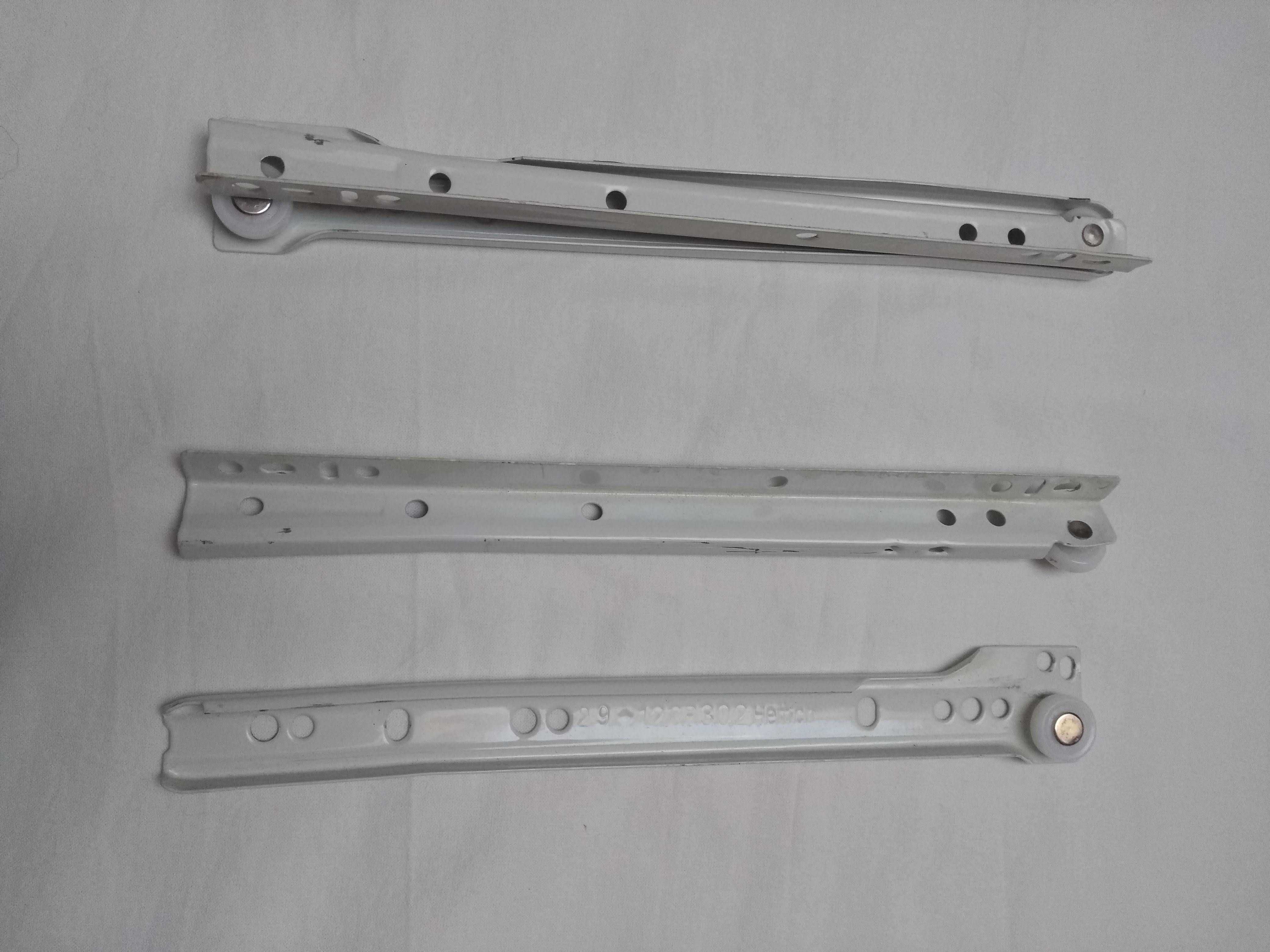 HETTICH Prowadnice do szuflad rolkowe 250 mm białe 2 komplety