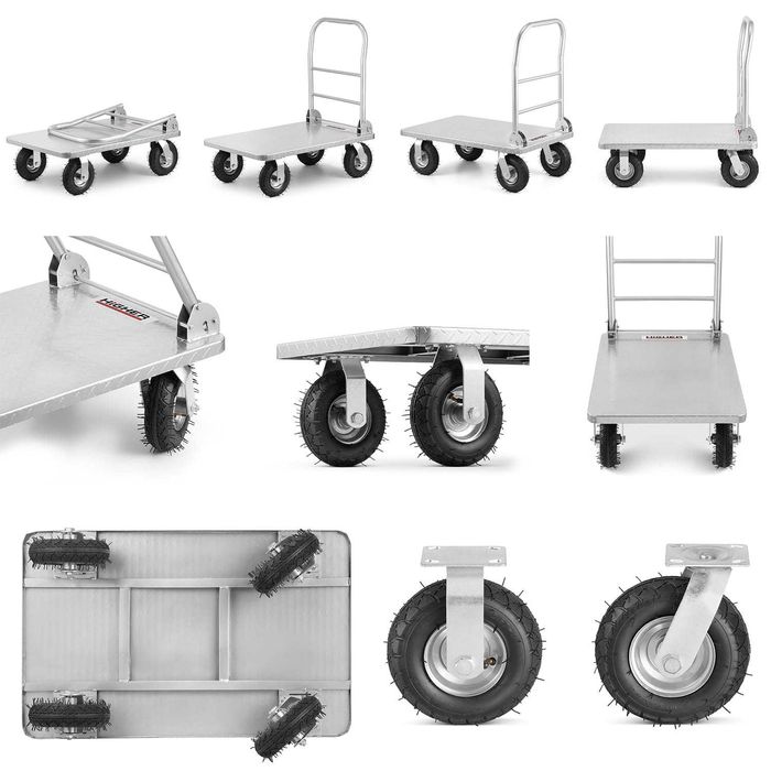 Wózek magazynowy platformowy HIGHER 500 kg – II gatunek Outlet