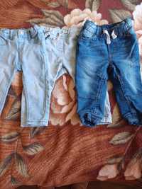 Дитячі джинси для дівчинки.  Розмір 9-12 місяців