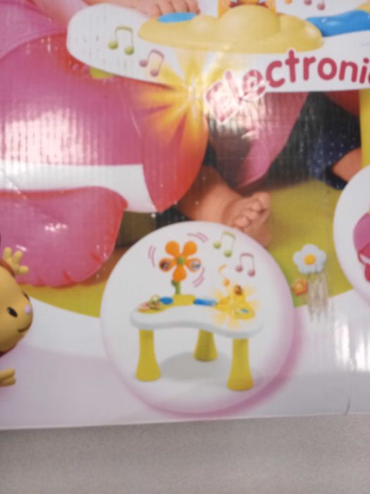 Smoby Cotoons Siedzisko Interaktywne, stoliczek różowy