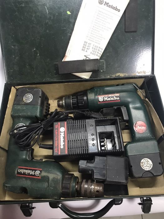 Wiertarko wkrętarka Metabo 9,6 V komplet dwie sztuki