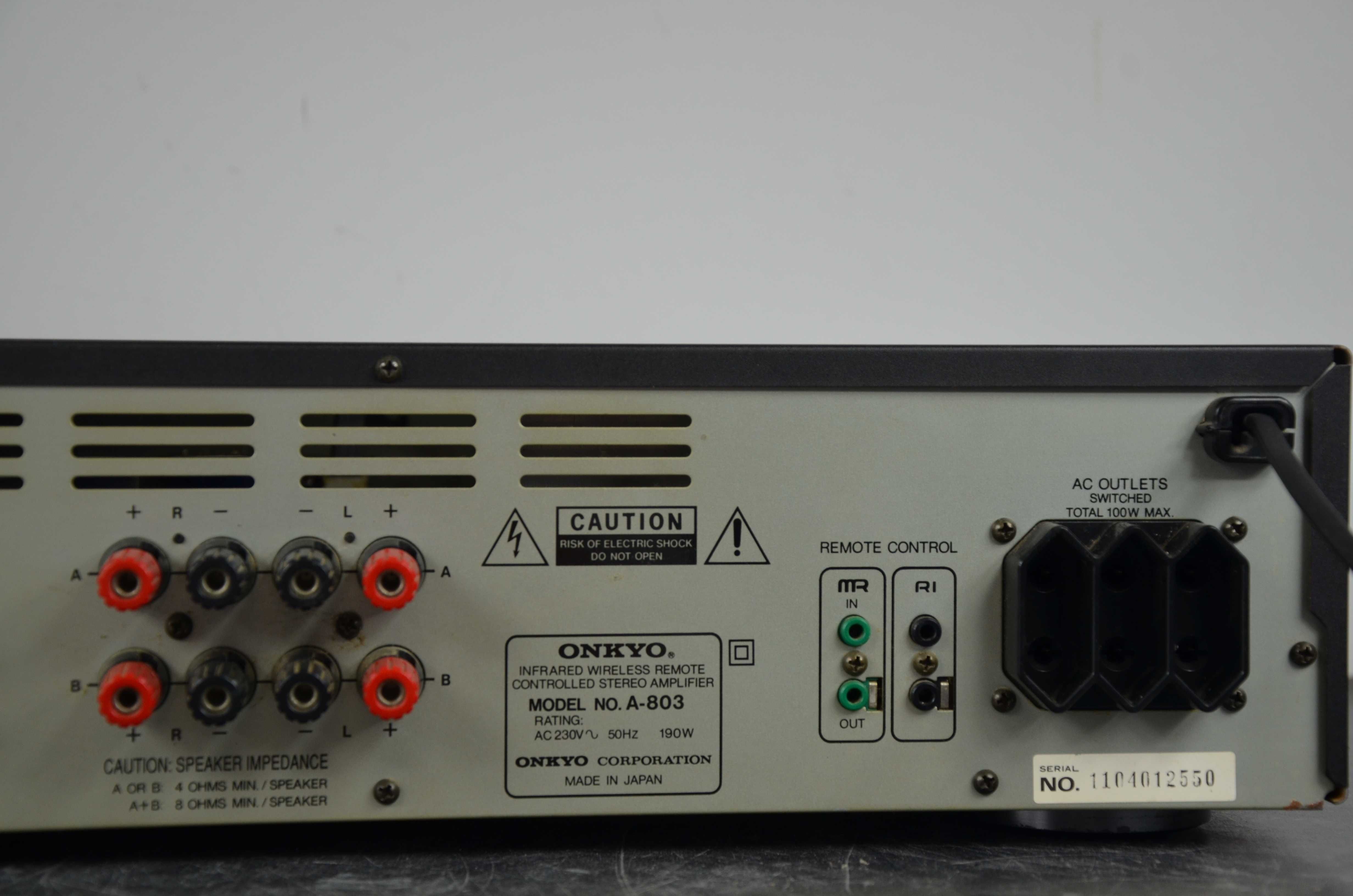 WZMACNIACZ STEREO ONKYO A-803 Pilot okazja Japan