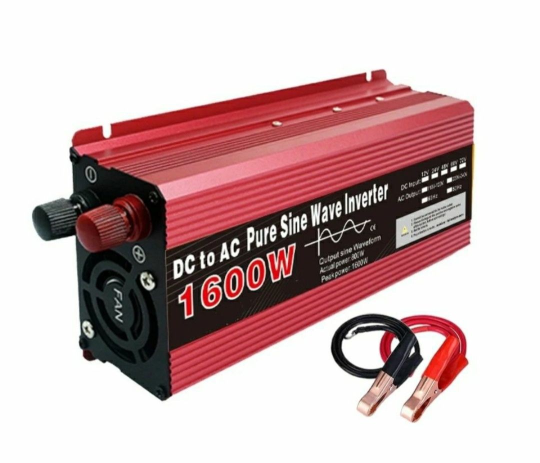 Інвертор 12-220в чистий синус 1600w
