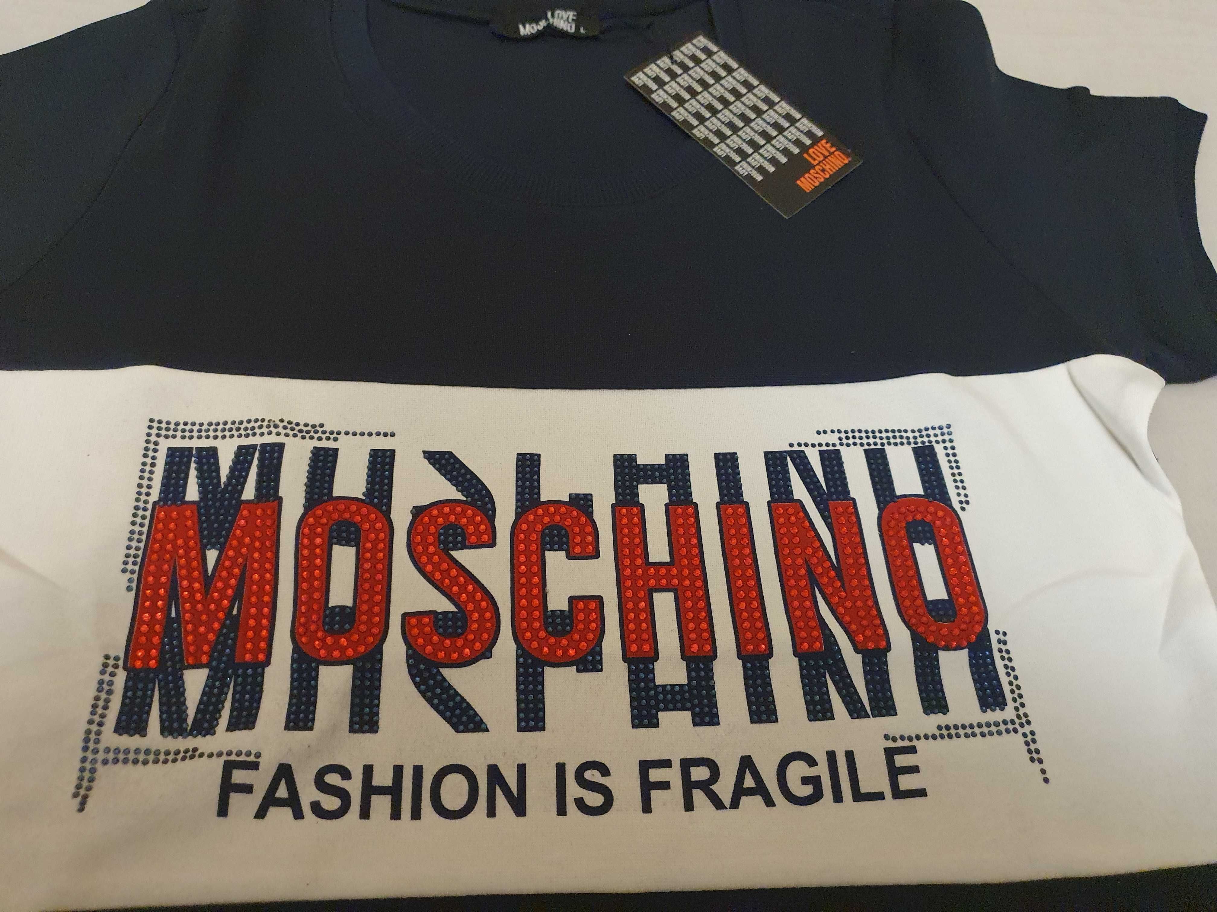 NOWA sukienka Love Moschino L 40 idealny na prezent dla ukochanej