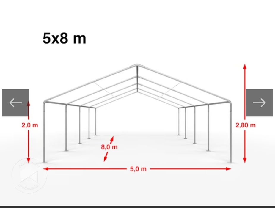 Wynajem namiotu 5x8 5x10 stoły ławki Namiot imprezowy do wynajęcia