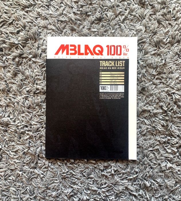 MBLAQ 100% ver. - KPOP Álbum