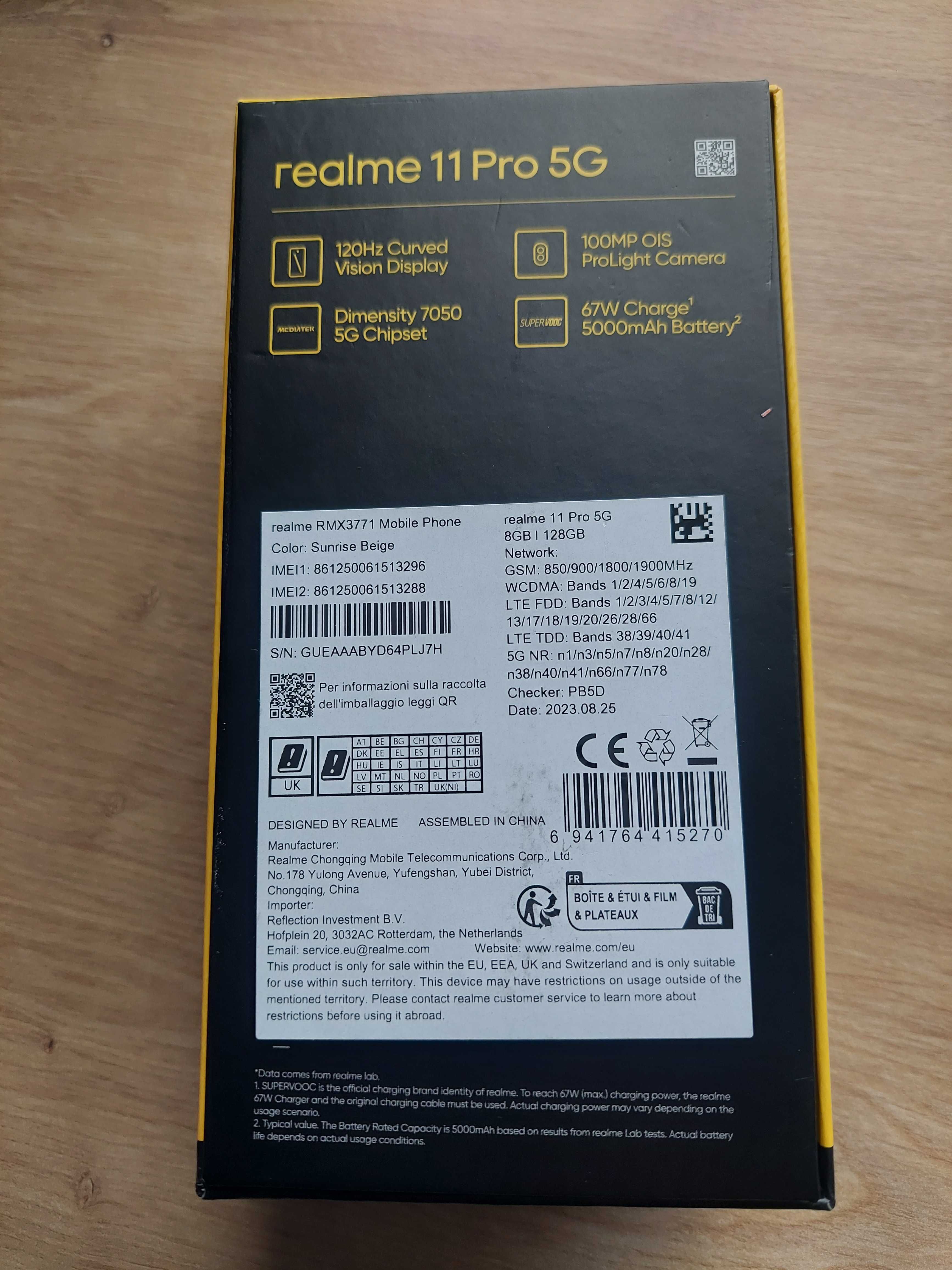 Realme 11pro 5G gwarancja