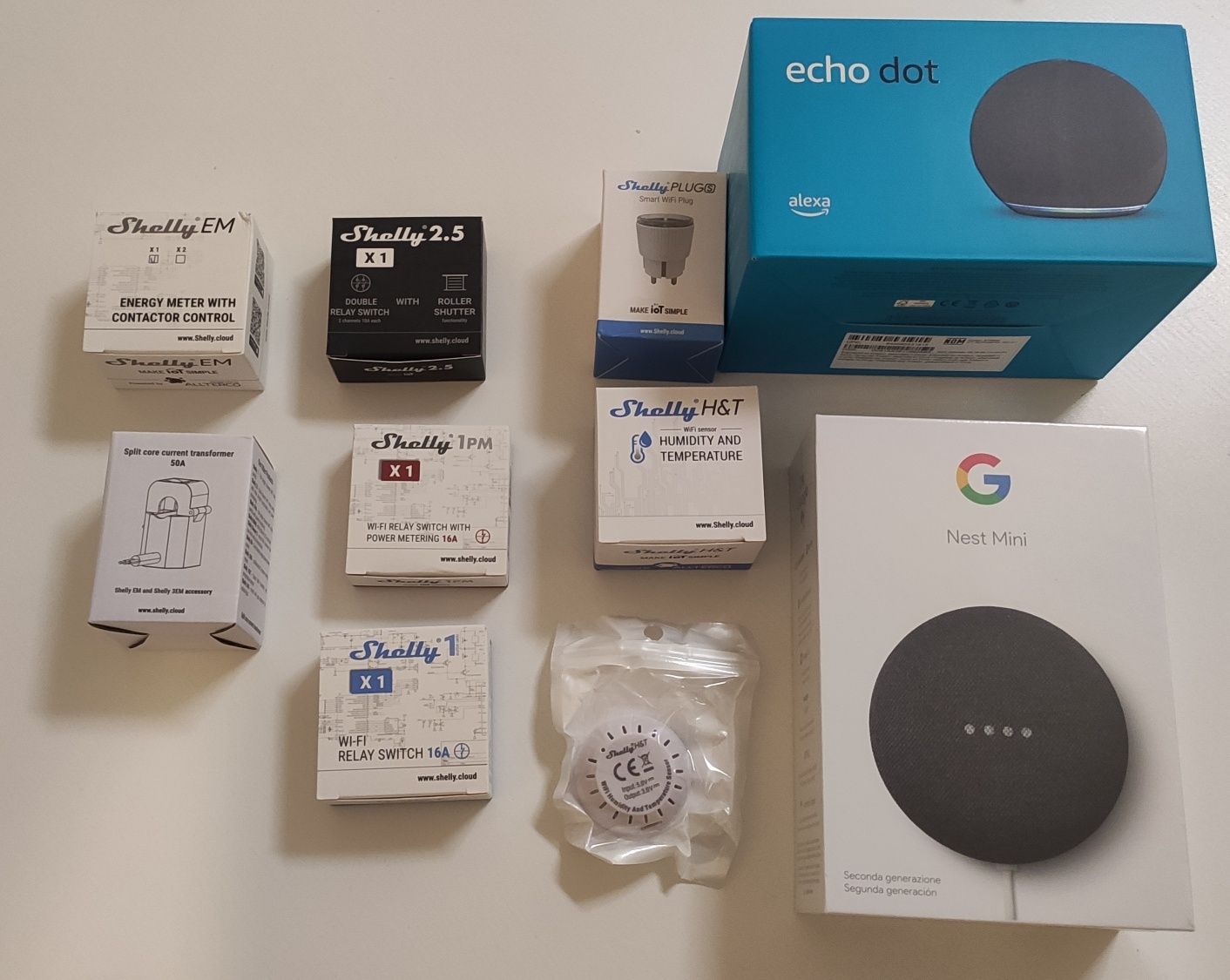 Shelly 1, PM, 2.5, Plug compatíveis com Alexa e Google home