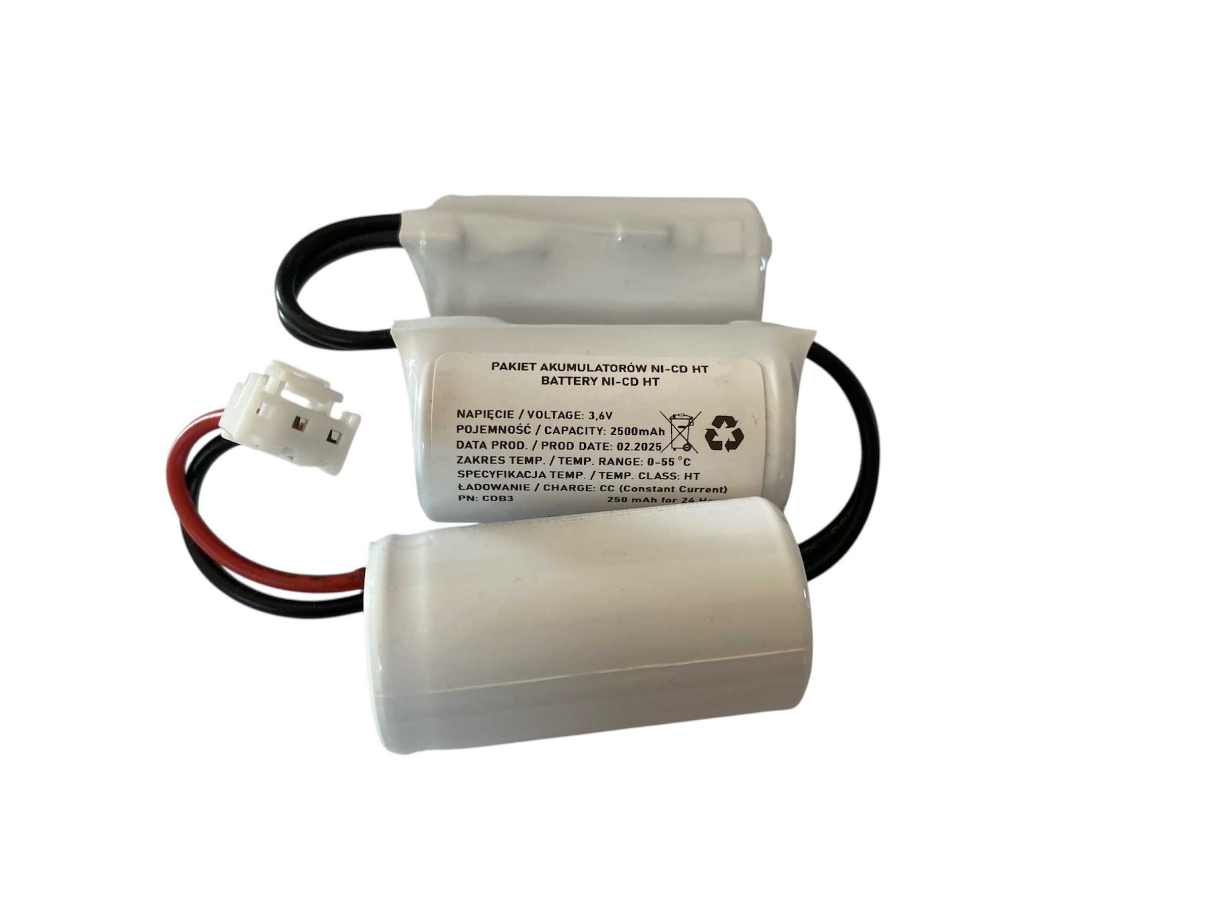 Bateria Ni-Cd 3,6V C 2500mAh HT B5 3-pole (kiełb.) AWEX