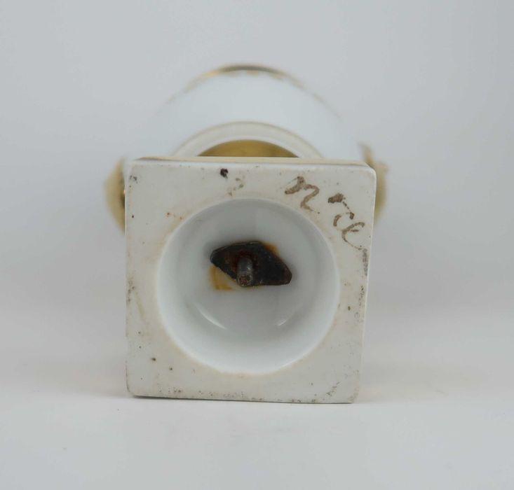 Jarra Ânfora Vieux Paris Séc. XIX - Jesus e Maria - 16.5 cm